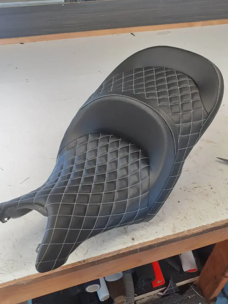 Diamond Stitching Motorcycle Seat