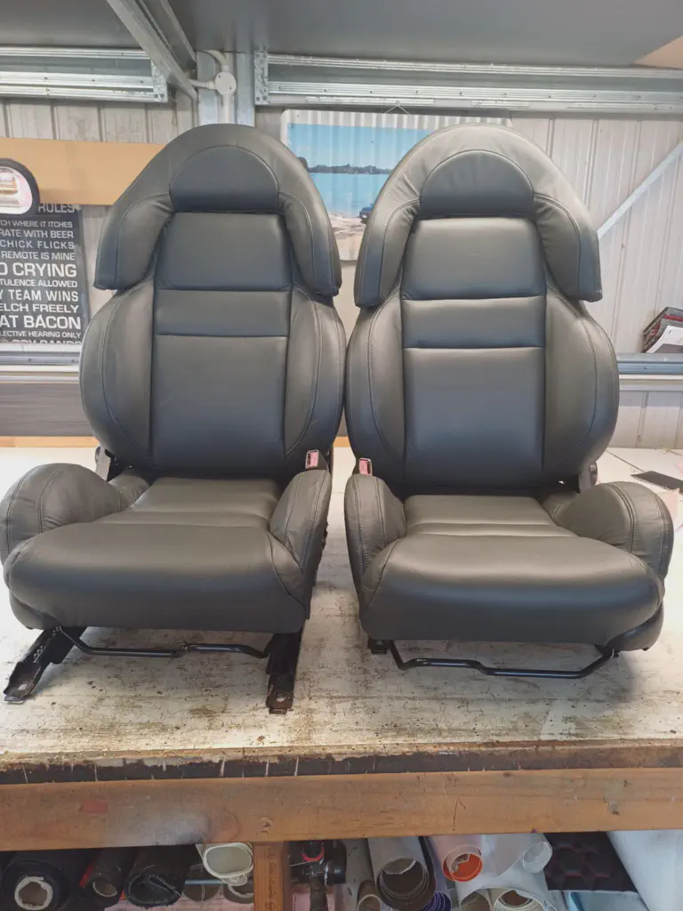 Black Leather Seat Retrim